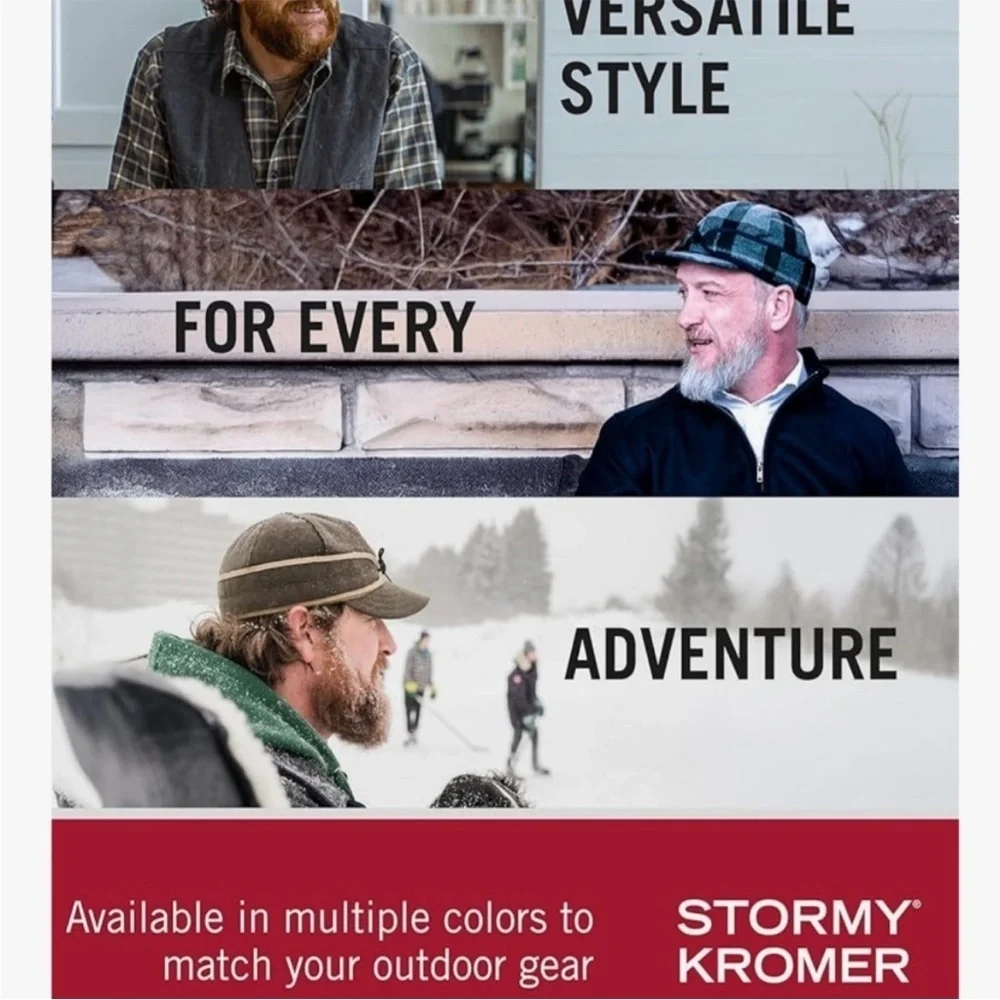 Stormy Kromer The‎ Original Cap, Wool Blend Hat, Warm Winter Outdoor Cap